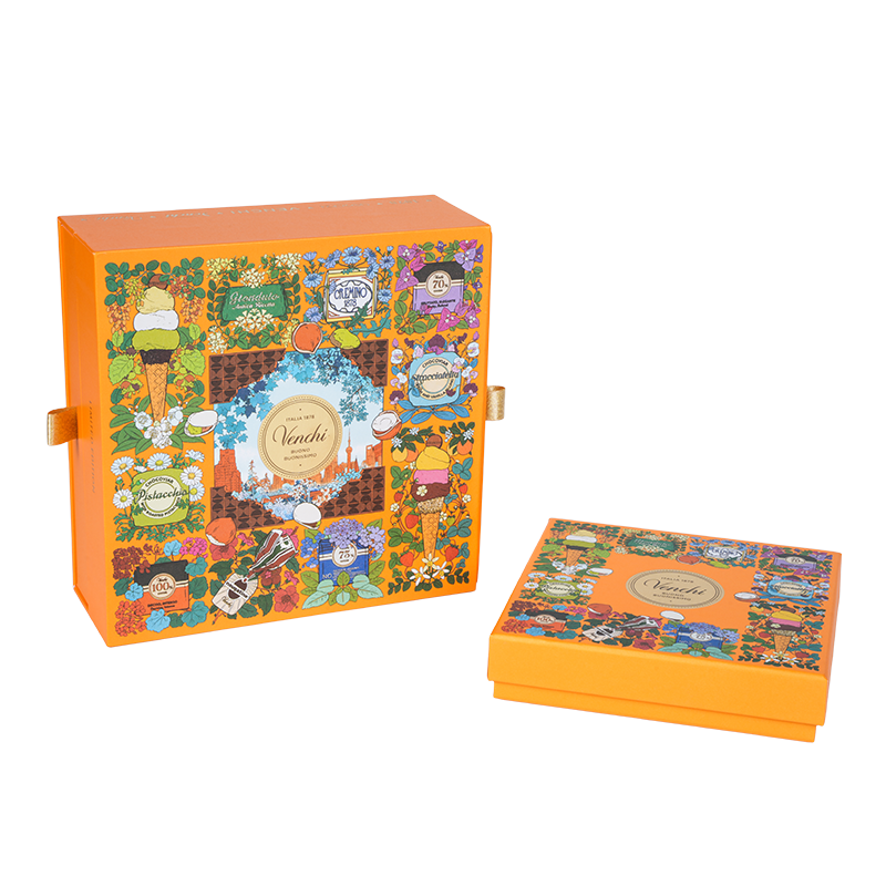 جعبه بسته بندی شکلات دو در سفت و سخت