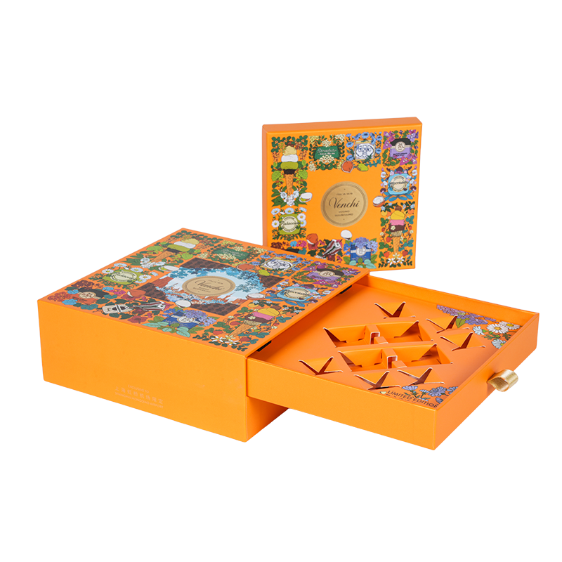 جعبه بسته بندی شکلات دو در سفت و سخت