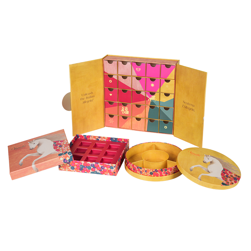 جعبه بسته بندی شکلات دو در سفت و سخت