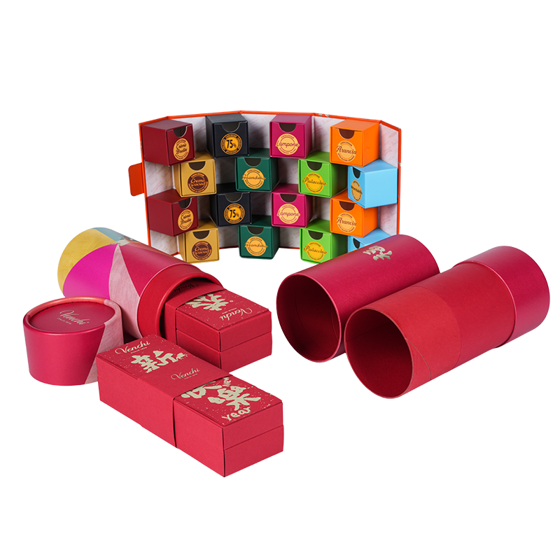 جعبه شکلات گرد درب سفت و سخت (بهشت و زمین).