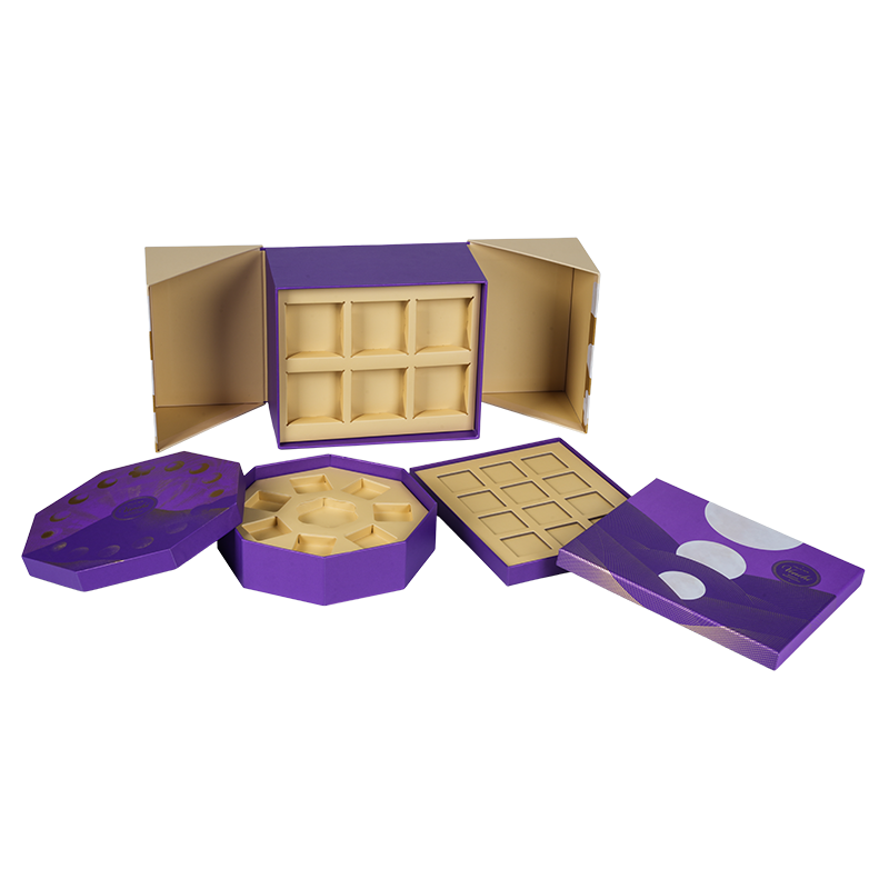 جعبه بسته بندی شکلات دو در سفت و سخت