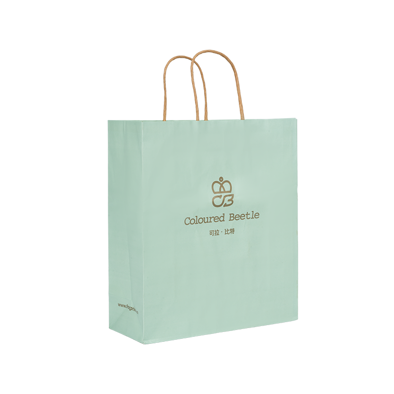 بسته بندی لباس کیسه مقوایی سفید ضخیم دستی افقی