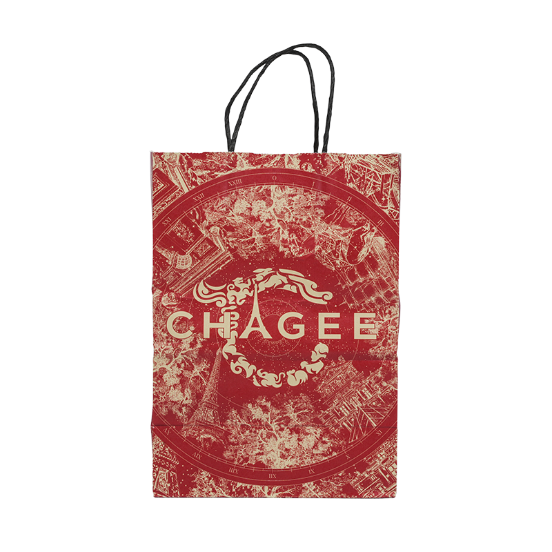 کیسه کاغذ مقوایی سفید برجسته برای بسته بندی عطر