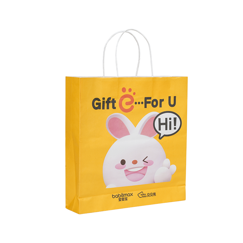 بسته بندی لباس کیسه مقوایی سفید ضخیم دستی افقی