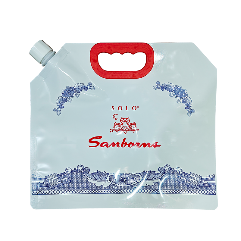 کیسه چرخشی انفرادی - کیسه ایستاده شفاف سفید